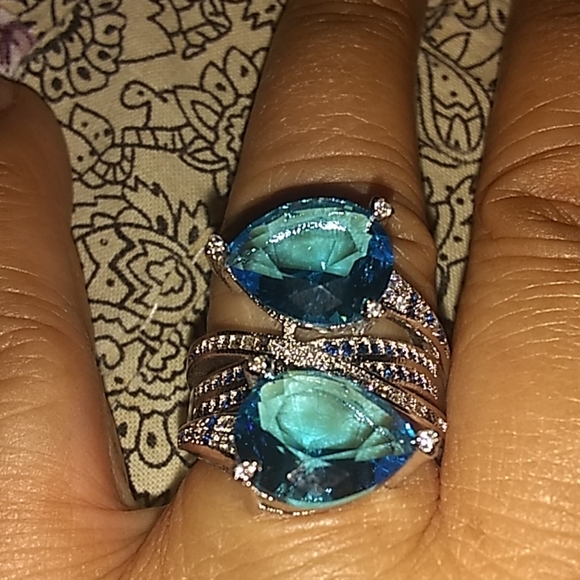 handmade Jewelry - Luxurious!/AQUAMARINE RING SZE,7.🤗😍
